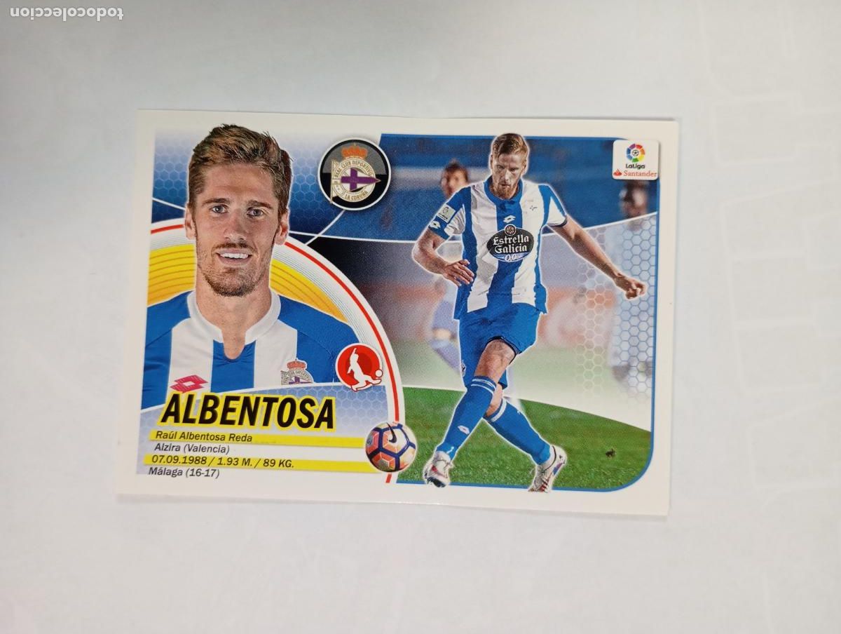 Cartes &agrave; collectionner de Football: CROMO LIGA 2016-2017. ALBENTOSA. DEPORTIVO. COLECCIONES ESTE PANINI. TDKP29Z3