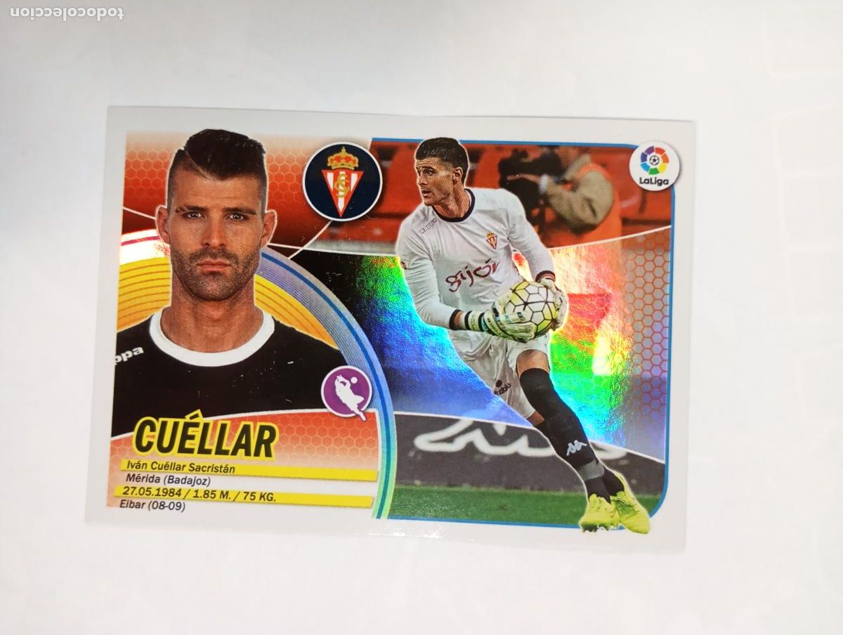 Fu&szlig;ball-Sticker: CROMO LIGA 2016-2017. CU&Eacute;LLAR. SPORTING DE GIJ&Oacute;N. COLECCIONES ESTE PANINI. TDKP29Z3