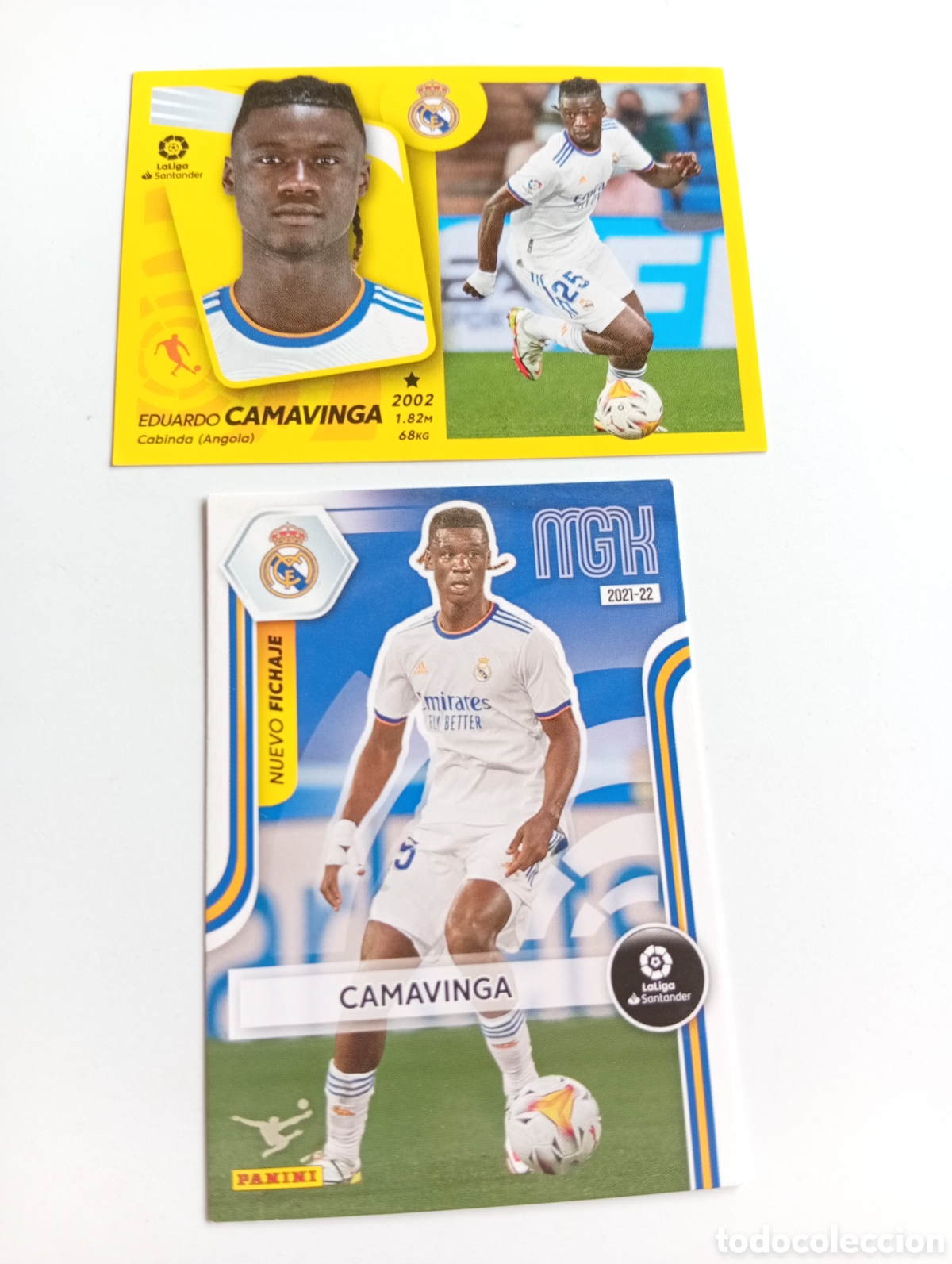 Fu&szlig;ball-Sticker: Camavinga fichaje 2021-22.lote 2 cards
