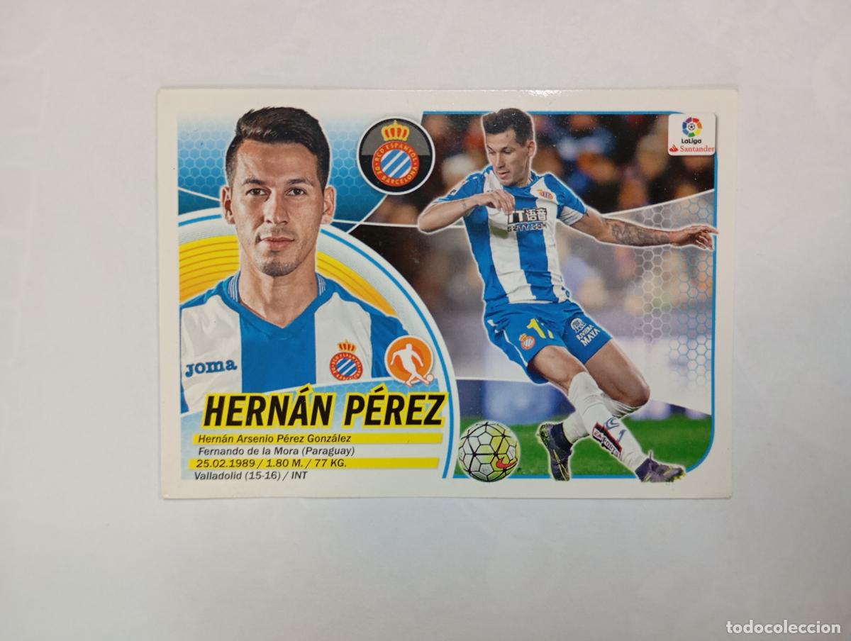 Figurine di Calcio: CROMO LIGA 2016-2017. HERN&Aacute;N P&Eacute;REZ. ESPANYOL. COLECCIONES ESTE PANINI. TDKP29Z3