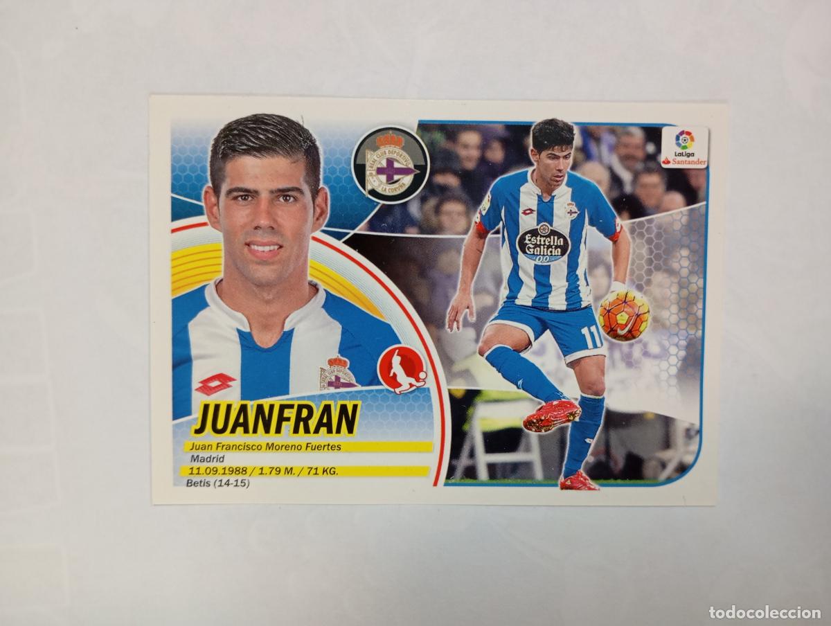 Figurine di Calcio: CROMO LIGA 2016-2017. JUANFRAN. DEPORTIVO DE LA CORU&Ntilde;A. COLECCIONES ESTE PANINI. TDKP29Z3