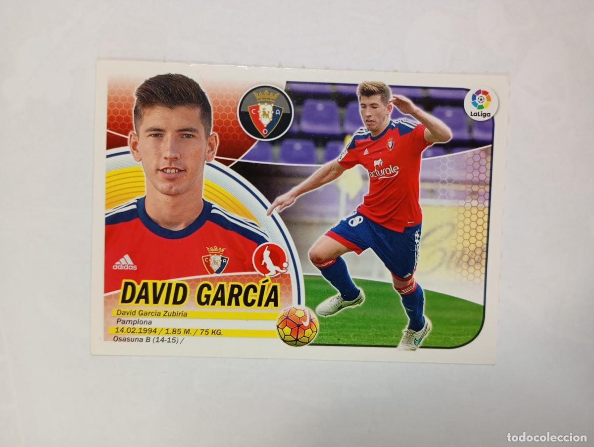Cromos de f&uacute;tbol: CROMO LIGA 2016-2017. DAVID GARC&Iacute;A. OSASUNA. COLECCIONES ESTE PANINI. TDKP29Z3