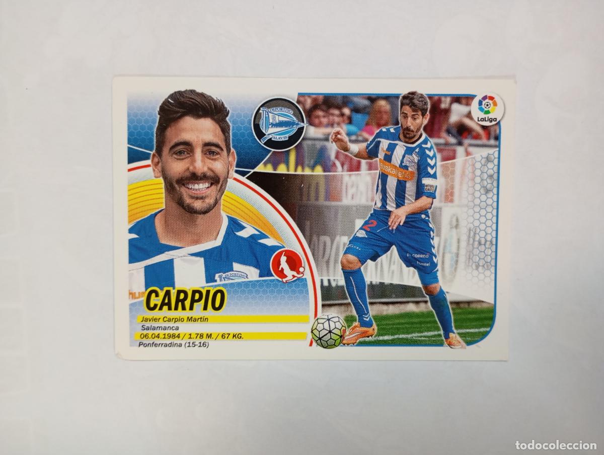 Cromos de f&uacute;tbol: CROMO LIGA 2016-2017. CARPIO. ALAV&Eacute;S. COLECCIONES ESTE PANINI. TDKP29Z3