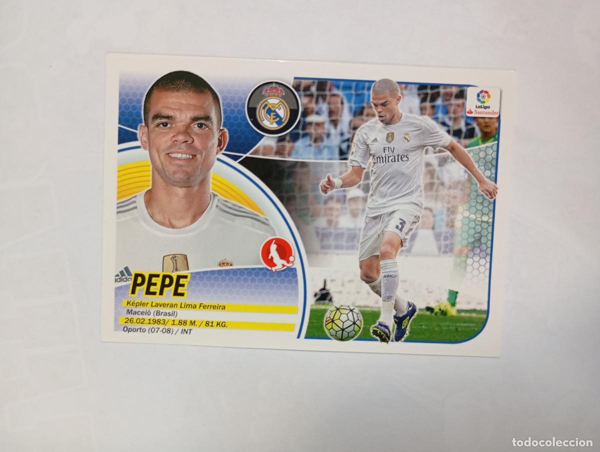 Cromos de f&uacute;tbol: CROMO LIGA 2016-2017. PEPE. REAL MADRID. COLECCIONES ESTE PANINI. TDKP29Z3