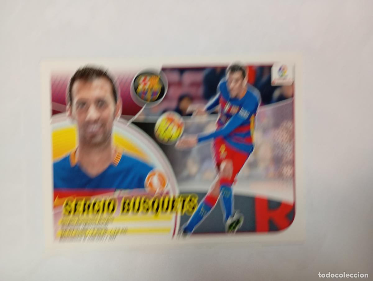 Cromos de f&uacute;tbol: CROMO LIGA 2016-2017. BUSQUETS. F.C. BARCELONA. COLECCIONES ESTE PANINI. TDKP29Z3