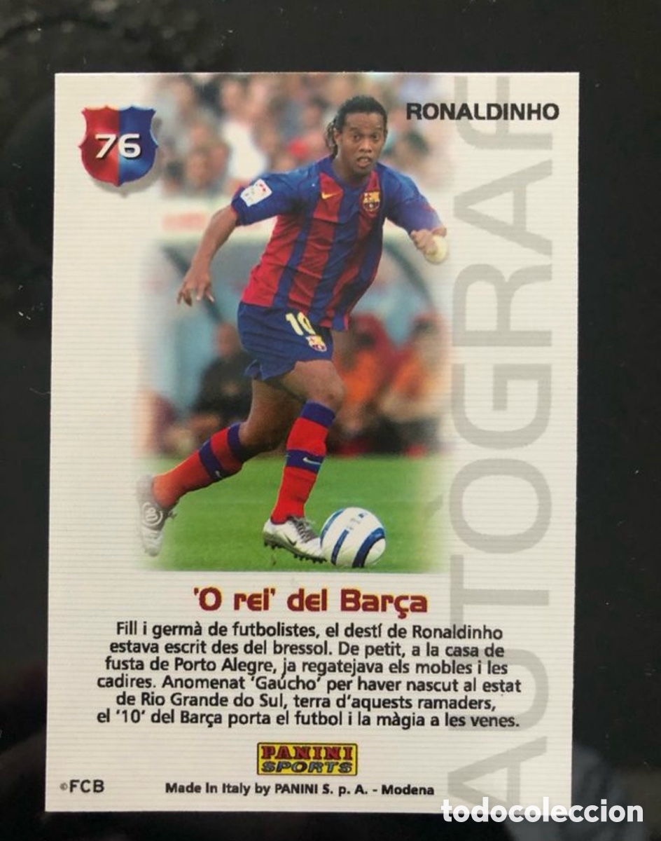 Cromos de f&uacute;tbol: Crimo Ronaldinho Bar&ccedil;a Campi&oacute; - Foto 2