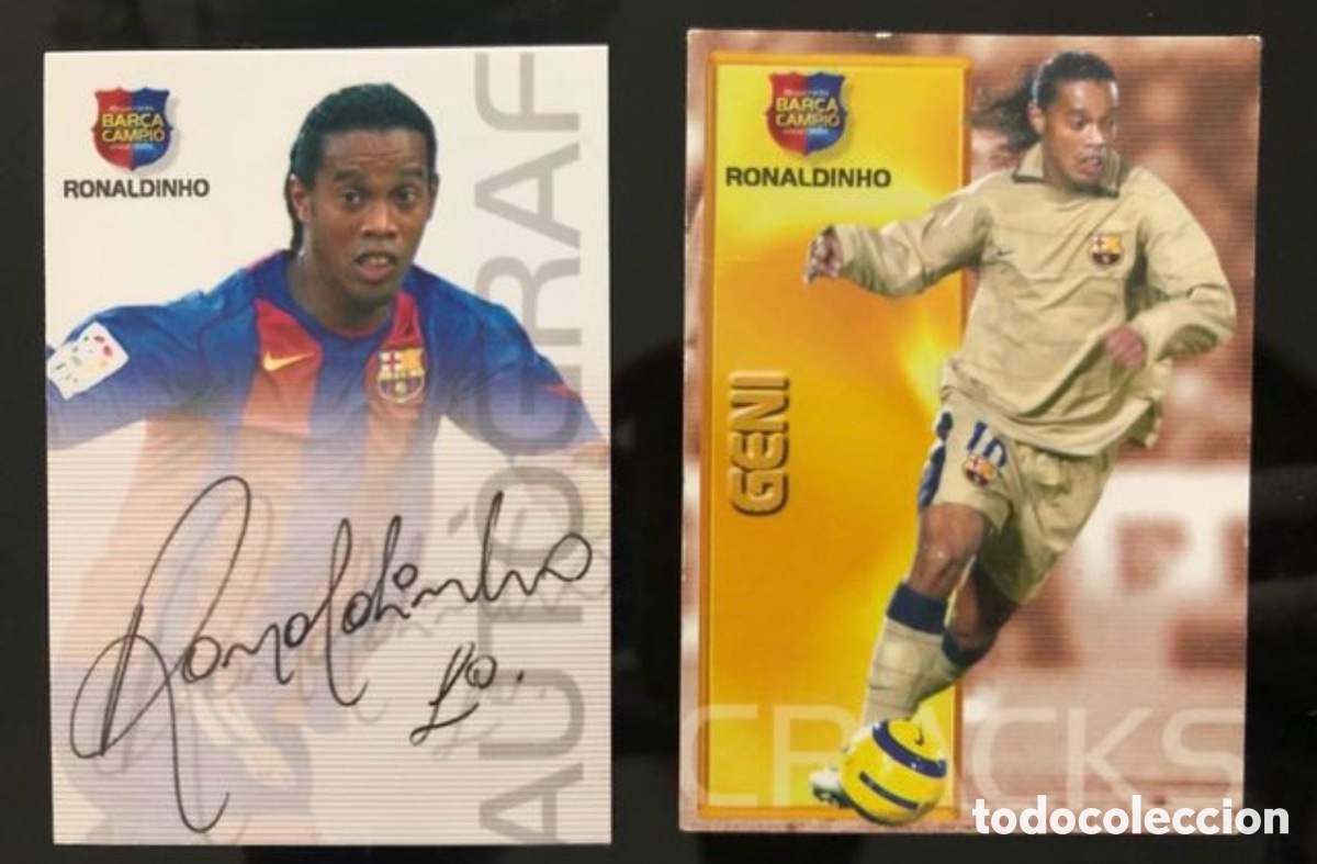 Cromos de Futebol: Cromos Ronaldinho Bar&ccedil;a Campi&oacute;