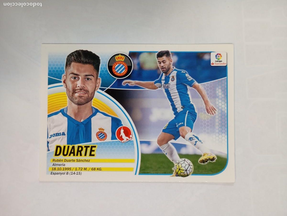 Cromos de Futebol: CROMO LIGA 2016-2017. DUARTE. ESPANYOL. COLECCIONES ESTE PANINI. TDKP29Z3
