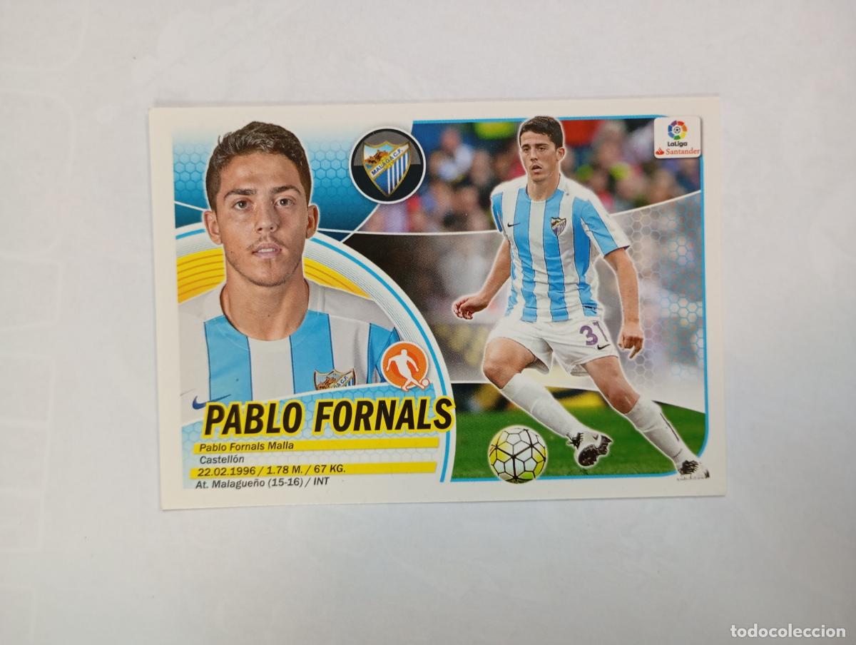 Cromos de Futebol: CROMO LIGA 2016-2017. PABLO FORNALS. M&Aacute;LAGA. COLECCIONES ESTE PANINI. TDKP29Z3