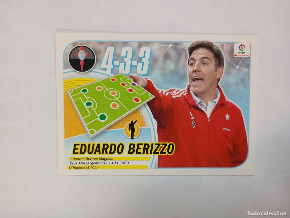 Cromos de f&uacute;tbol: CROMO LIGA 2016-2017. EDUARDO BERIZZO. CELTA DE VIGO. COLECCIONES ESTE PANINI. TDKP29Z3