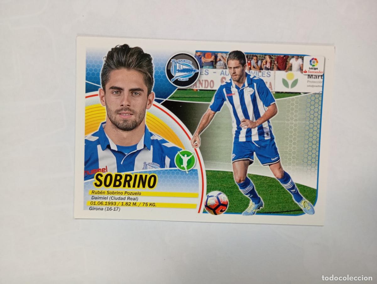 Cromos de f&uacute;tbol: CROMO LIGA 2016-2017. SOBRINO. ALAV&Eacute;S. COLECCIONES ESTE PANINI. TDKP29Z3