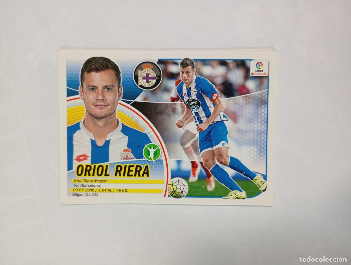 Cromos de f&uacute;tbol: CROMO LIGA 2016-2017. ORIOL RIERA. DEPORTVO DE LA CORU&Ntilde;A. COLECCIONES ESTE PANINI. TDKP29Z3