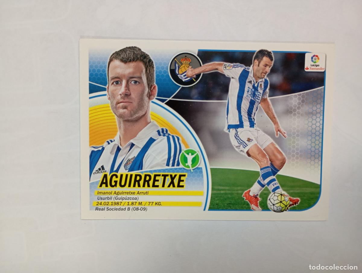Cromos de f&uacute;tbol: CROMO LIGA 2016-2017. AGUIRRETXE. REAL SOCIEDAD. COLECCIONES ESTE PANINI. TDKP29Z3