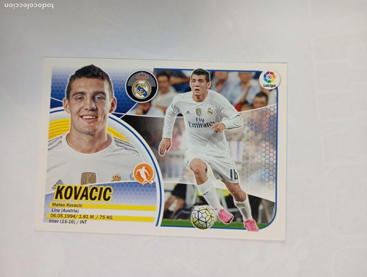 Cromos de f&uacute;tbol: CROMO LIGA 2016-2017. KOVACIC. REAL MADRID. COLECCIONES ESTE PANINI. TDKP29Z3