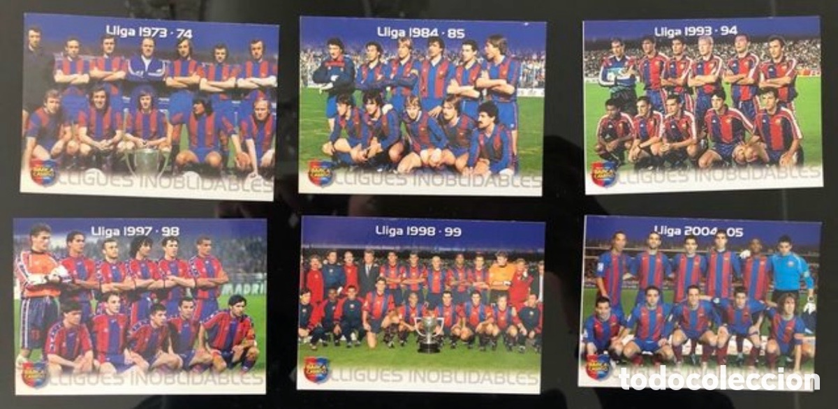 Cromos de f&uacute;tbol: Cromos equipos 73-04 FCBarcelona Bar&ccedil;a