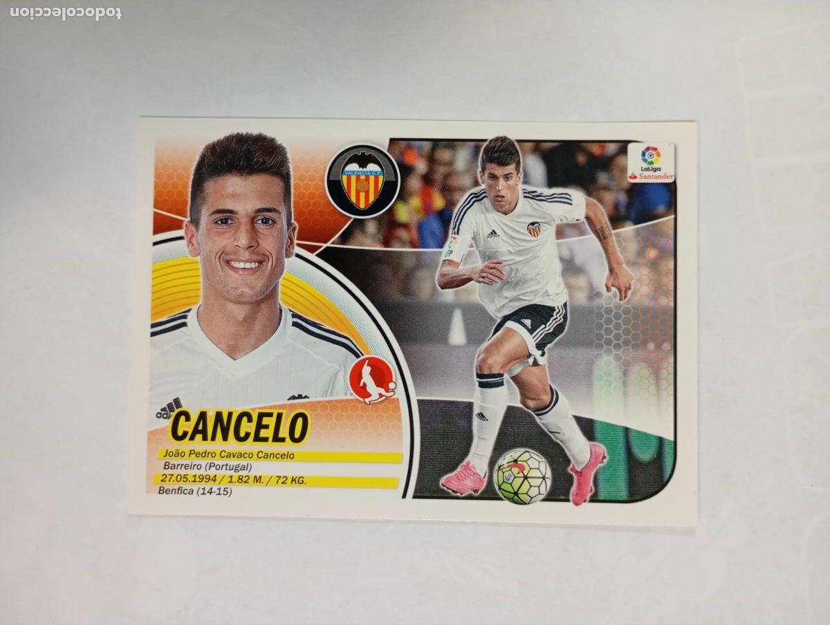 Cromos de f&uacute;tbol: CROMO LIGA 2016-2017. CANCELO. VALENCIA. COLECCIONES ESTE PANINI. TDKP29Z3