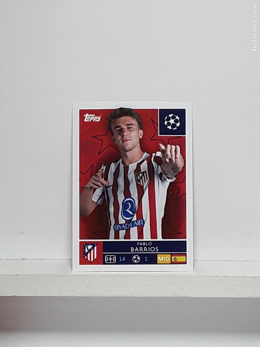 Cromos de f&uacute;tbol: CHAMPIONS STICKER 2025 2026 25 26 ALBUM TOPPS LEAGUE N 122 ATLETICO MADRID PABLO BARRIOS