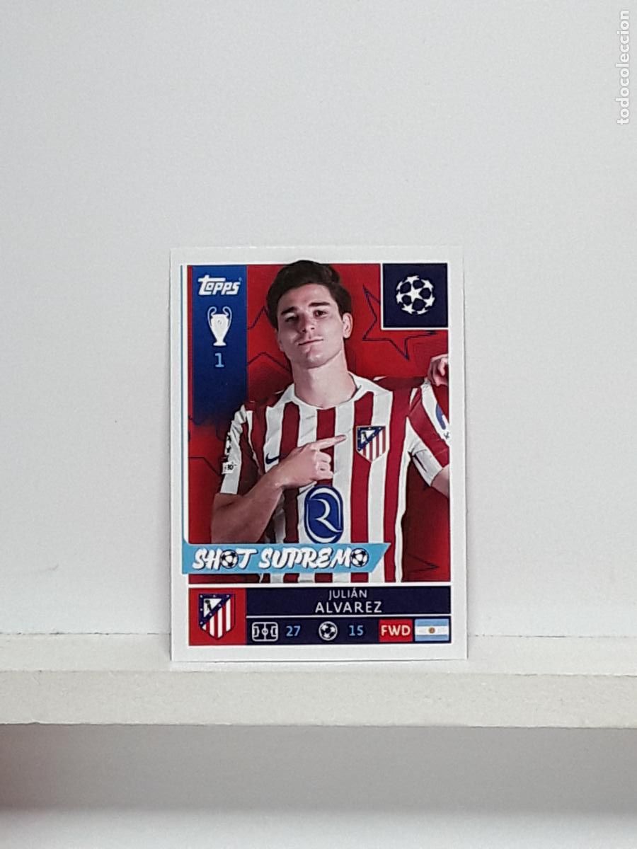 Cromos de Futebol: CHAMPIONS STICKER 2025 2026 25 26 ALBUM TOPPS LEAGUE N 124 ATLETICO MADRID JULIAN ALVAREZ