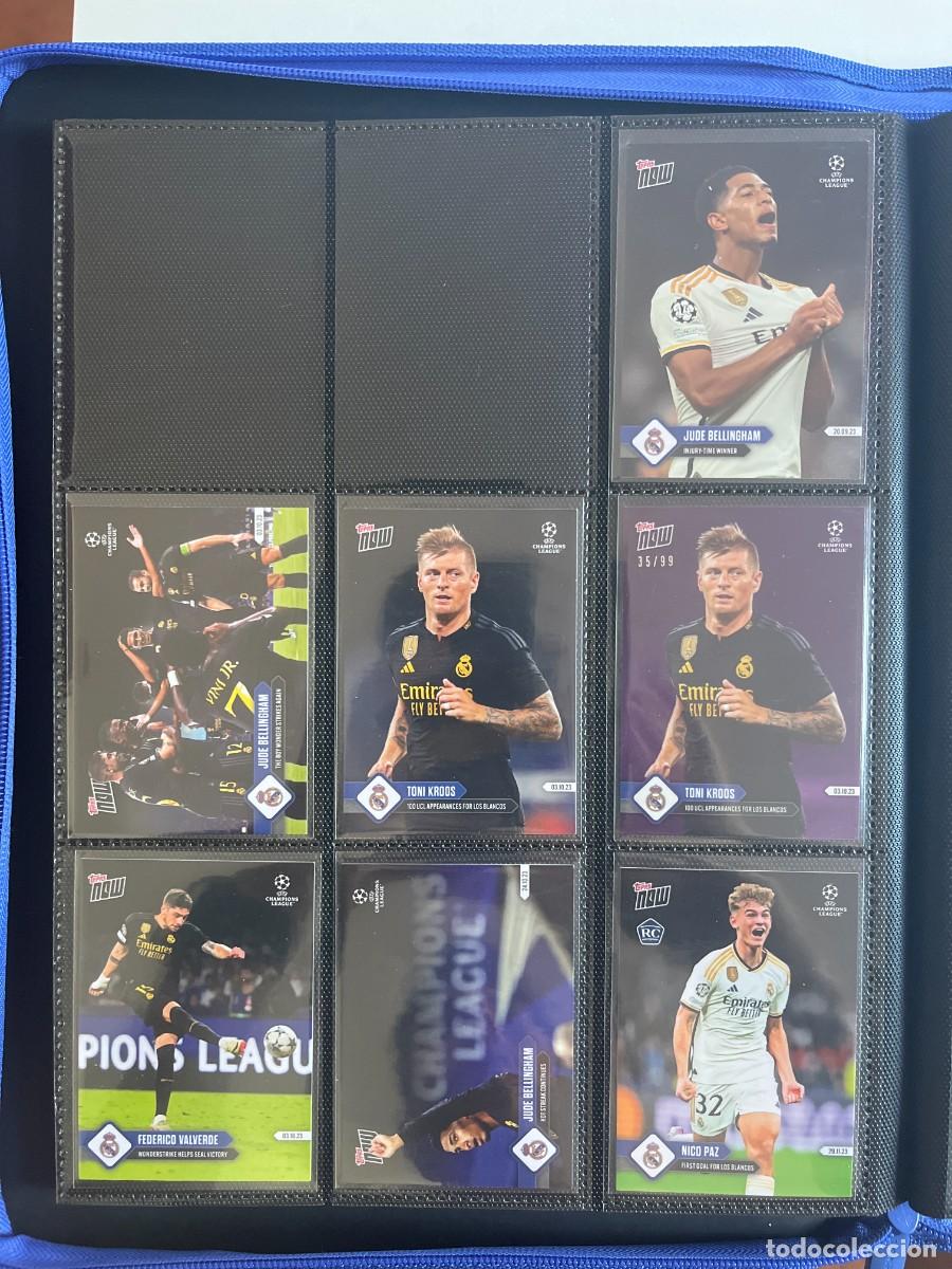 Cromos de Futebol: REAL MADRID Lote 24 Cartas 2023-24 Topps Now UCL - Kroos Purple /99, Mbappe, Endrick, Bellingham