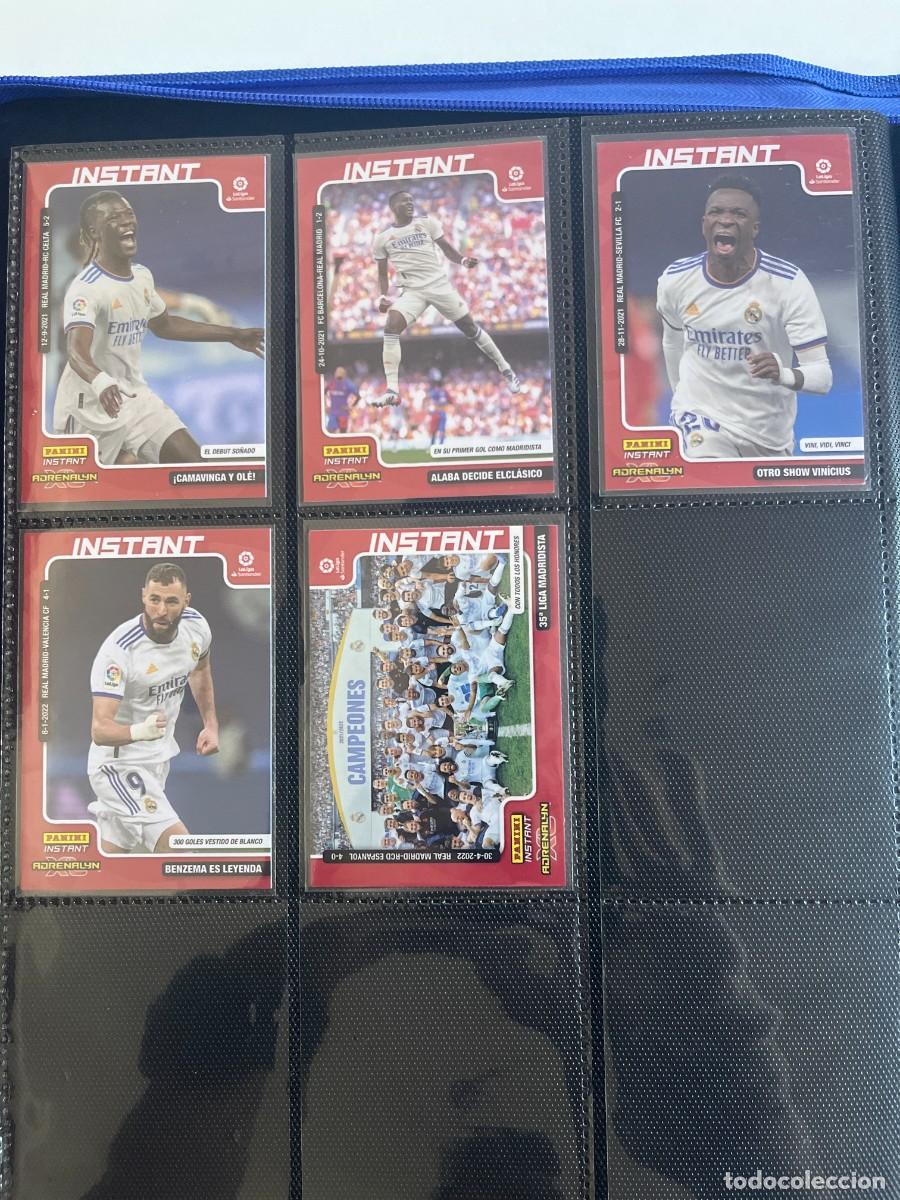Cromos de f&uacute;tbol: REAL MADRID Lote 5 Cartas 2021-22 Panini Instant LaLiga Santander - Camavinga Rookie, Vinicius, Benz