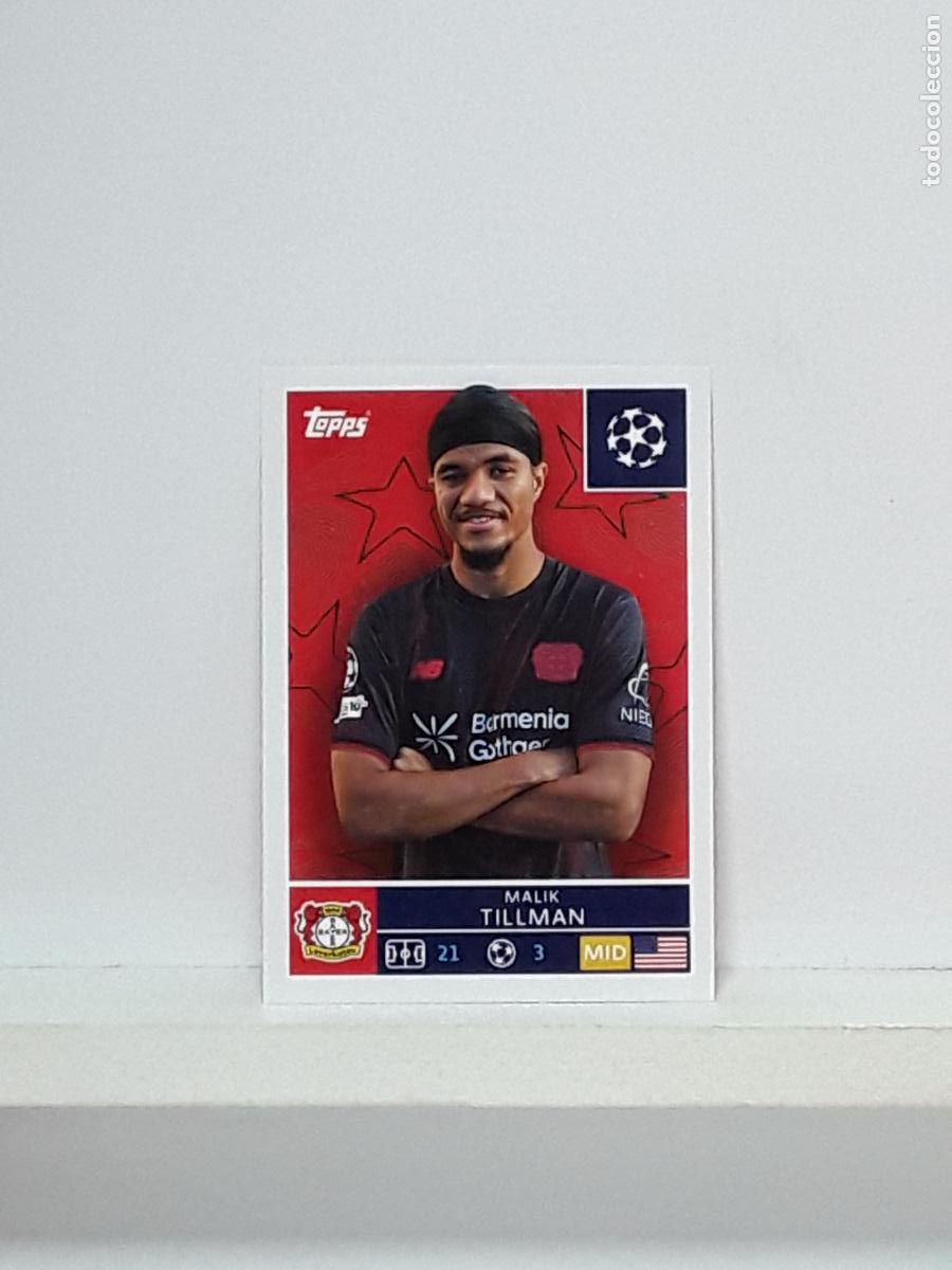 Cromos de f&uacute;tbol: CHAMPIONS STICKER 2025 2026 25 26 ALBUM TOPPS LEAGUE N 136 BAYER LEVERKUSEN MALIK TILLMAN