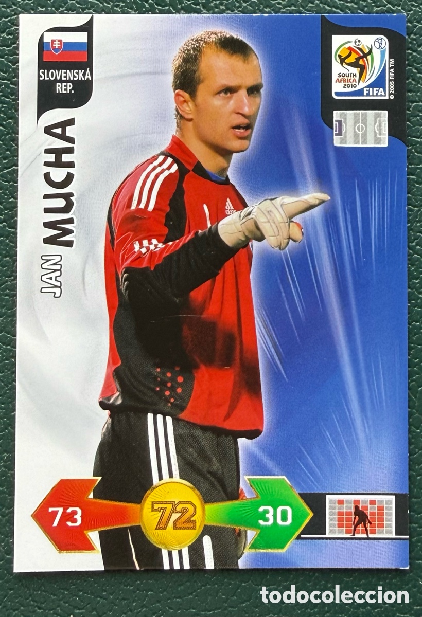 Cartes &agrave; collectionner de Football: JAN MUCHA ESLOVAQUIA FICHAS ALBUM ADRENALYN XL MUNDIAL SOUTH AFRICA 2010