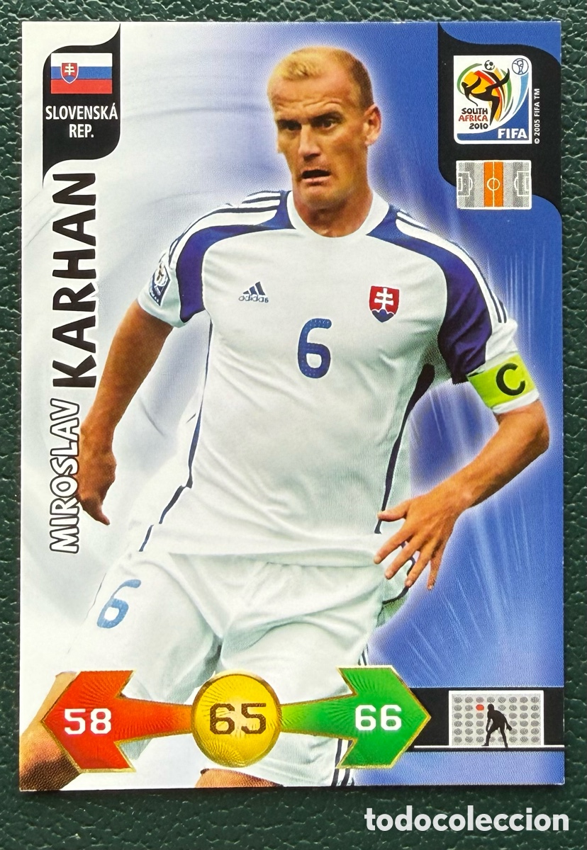 Cromos de Futebol: MIROSLAV KARHAN ESLOVAQUIA FICHAS ALBUM ADRENALYN XL MUNDIAL SOUTH AFRICA 2010