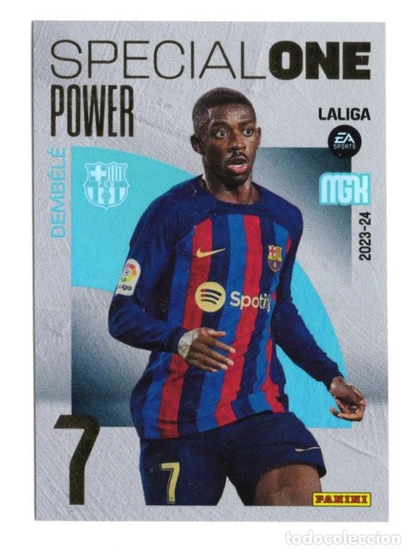 Cromos de f&uacute;tbol: Demb&eacute;l&eacute; FC Barcelona P390 Special One Power megacracks 23/24 2023 2024
