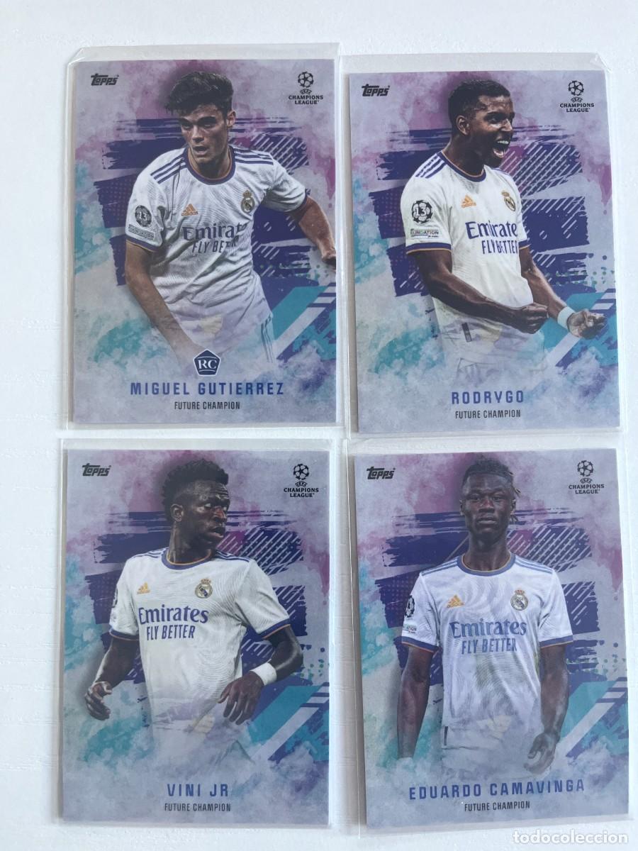 Cromos de Futebol: REAL MADRID Lote 7 Cartas 2021-22 Topps Curated Sets - Mason Mount & Tyson Beck (Vinicius, Camavinga
