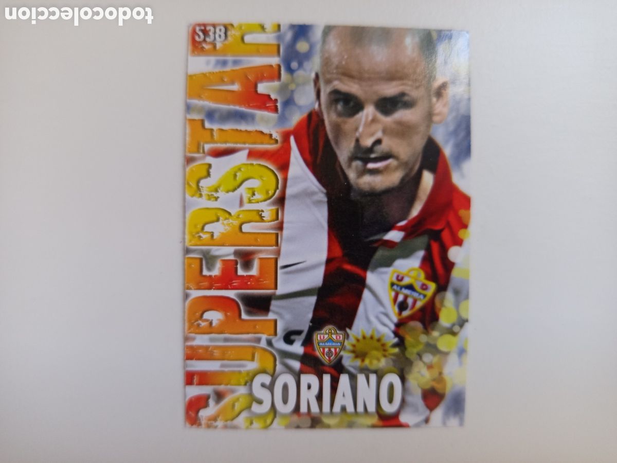Football Stickers: ❇️ CROMO ⚽ SORIANO ALMER&Iacute;A 538 SUPERSTAR FICHAS LIGA QUIZ GAME 2014 13 14 2013 2014 MUNDICROMO ❇️