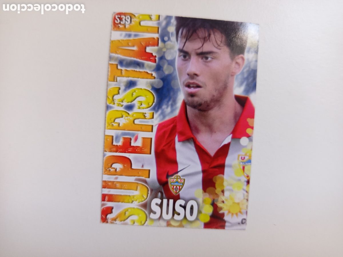 Cromos de Futebol: ❇️ CROMO ⚽ SUSO ALMER&Iacute;A 539 SUPERSTAR FICHAS LIGA QUIZ GAME 2014 13 14 2013 2014 MUNDICROMO ❇️