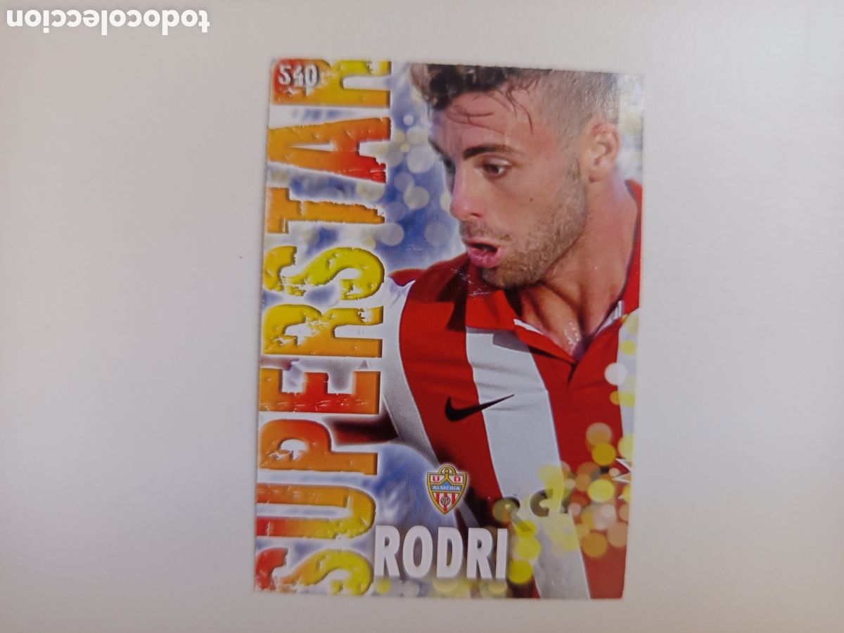 Cromos de Futebol: ❇️ CROMO ⚽ RODRI ALMER&Iacute;A 540 SUPERSTAR FICHAS LIGA QUIZ GAME 2014 13 14 2013 2014 MUNDICROMO ❇️