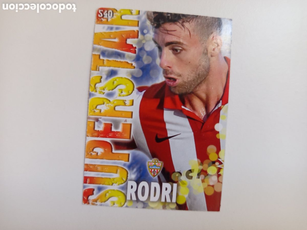 Cromos de Futebol: ❇️ CROMO ⚽ RODRI ALMER&Iacute;A 540 SUPERSTAR FICHAS LIGA QUIZ GAME 2014 13 14 2013 2014 MUNDICROMO ❇️