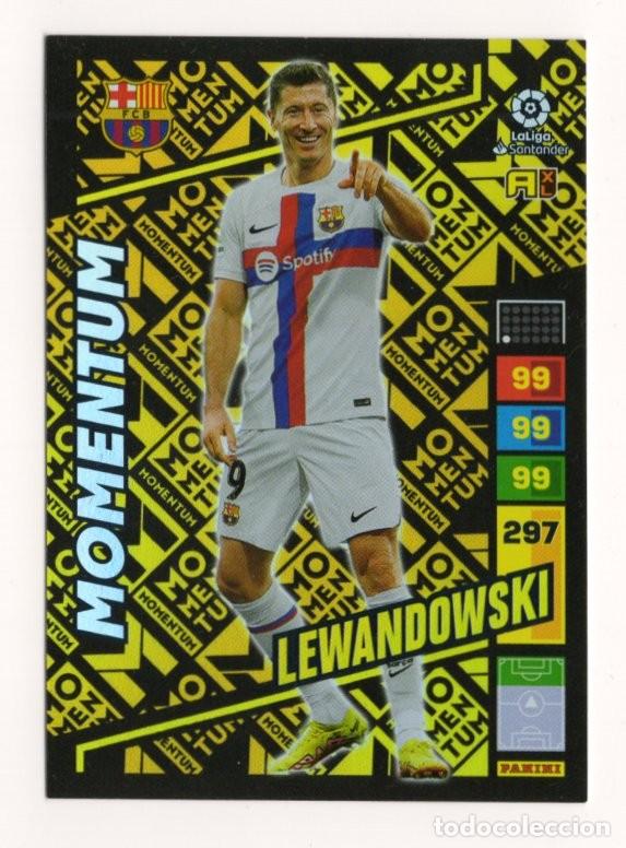 Cromos de f&uacute;tbol: Lewandowski FC Barcelona Momentum Adrenalyn XL 22/23 2022 2023