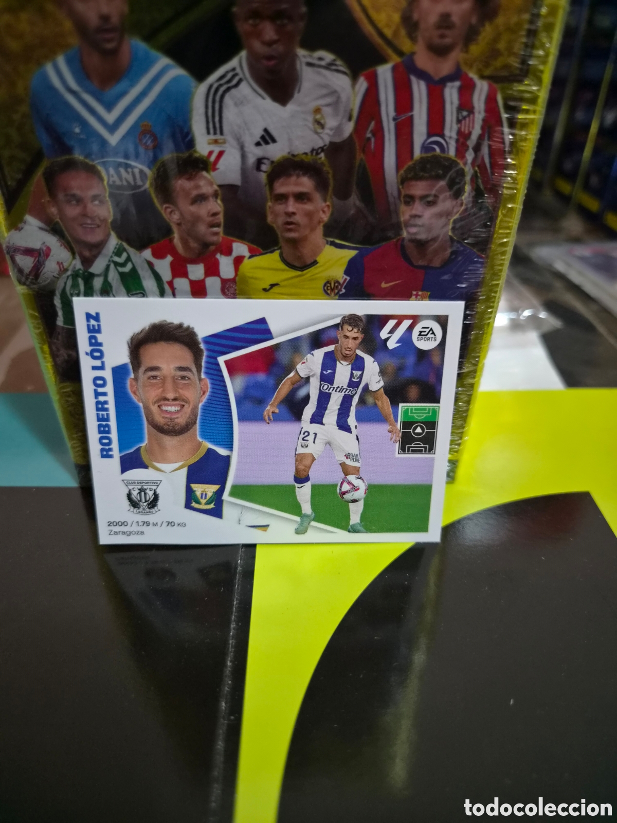 Cromos de f&uacute;tbol: N&deg;18Bis Leganes Roberto L&oacute;pez Liga Este 24/25