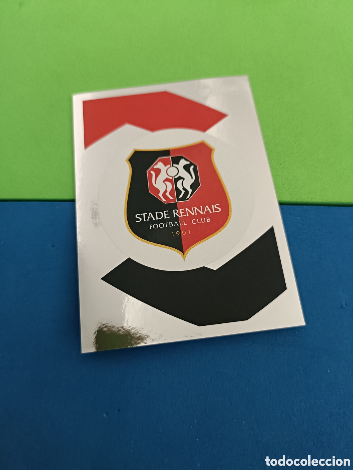 Cromos de f&uacute;tbol: Panini Foot France stickers 2023 2024 23 24 - 375 escudo Stade Rennais