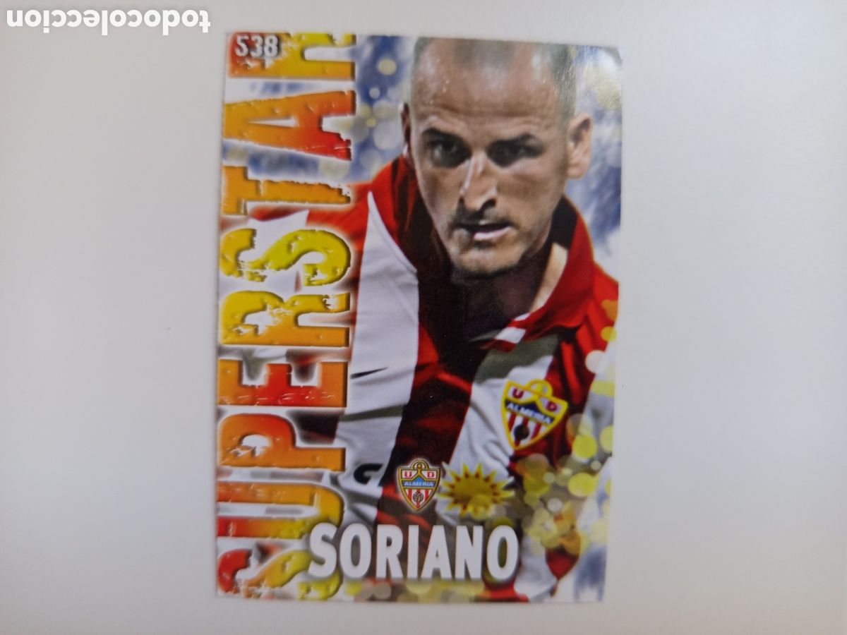 Football Stickers: ❇️ CROMO ⚽ SORIANO ALMER&Iacute;A 538 SUPERSTAR FICHAS LIGA QUIZ GAME 2014 13 14 2013 2014 MUNDICROMO ❇️