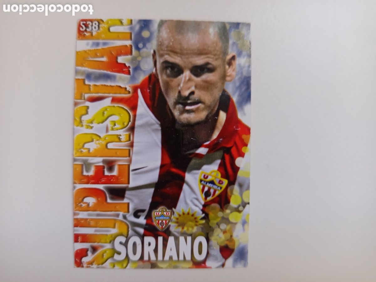 Football Stickers: ❇️ CROMO ⚽ SORIANO ALMER&Iacute;A 538 SUPERSTAR FICHAS LIGA QUIZ GAME 2014 13 14 2013 2014 MUNDICROMO ❇️