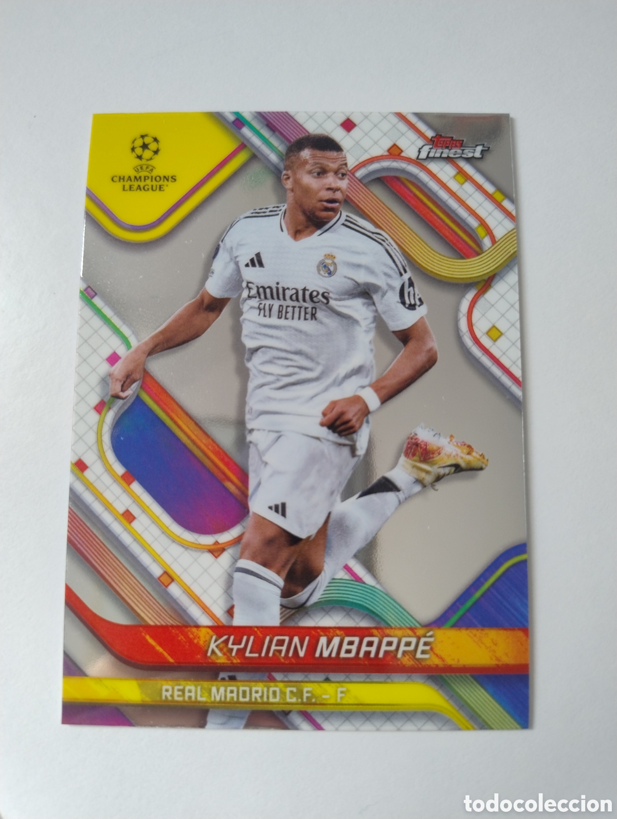 Cromos de f&uacute;tbol: 9 - Mbappe - Real Madrid - Topps Finest 2025