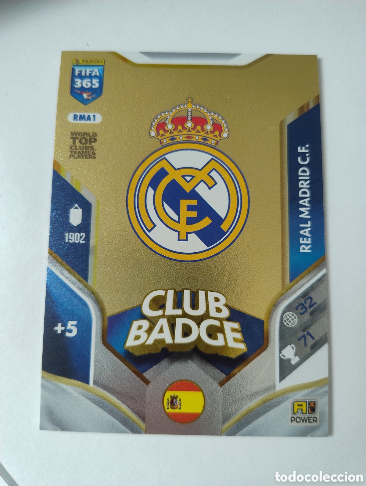 Figurine di Calcio: RMA 1 - Escudo - Real Madrid - Adrenalyn XL FIFA 365 2026 Club Badge