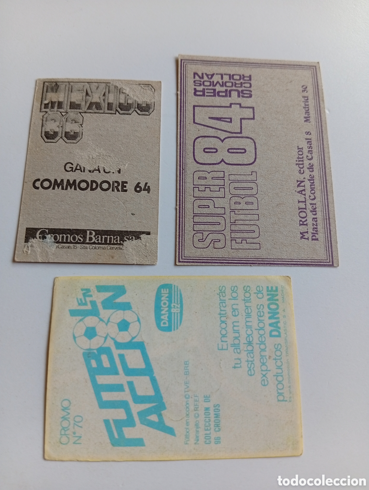 Cromos de f&uacute;tbol: Simonsen,Su&aacute;rez y beckembauer. Lote 3 cromos - Foto 2