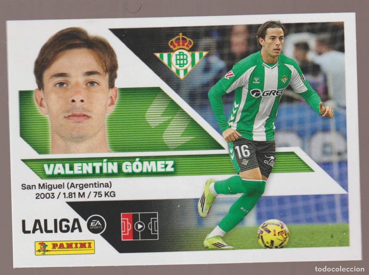 Cromos de f&uacute;tbol: N&ordm; 9 Valentin Gomez - Betis Liga Este 26 27 Panini