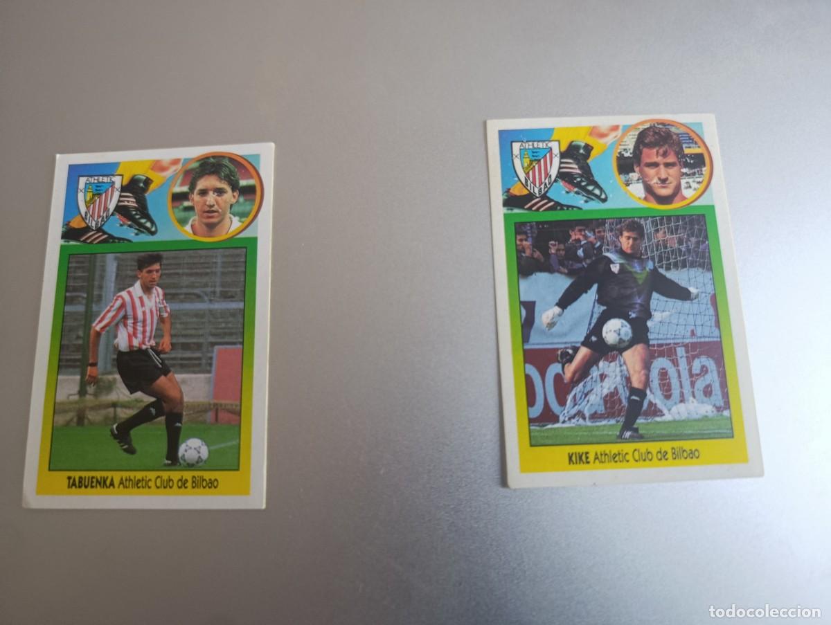 Cromos de f&uacute;tbol: 2 cromos Ath.Bilbao sin pegar temporada 1990/91