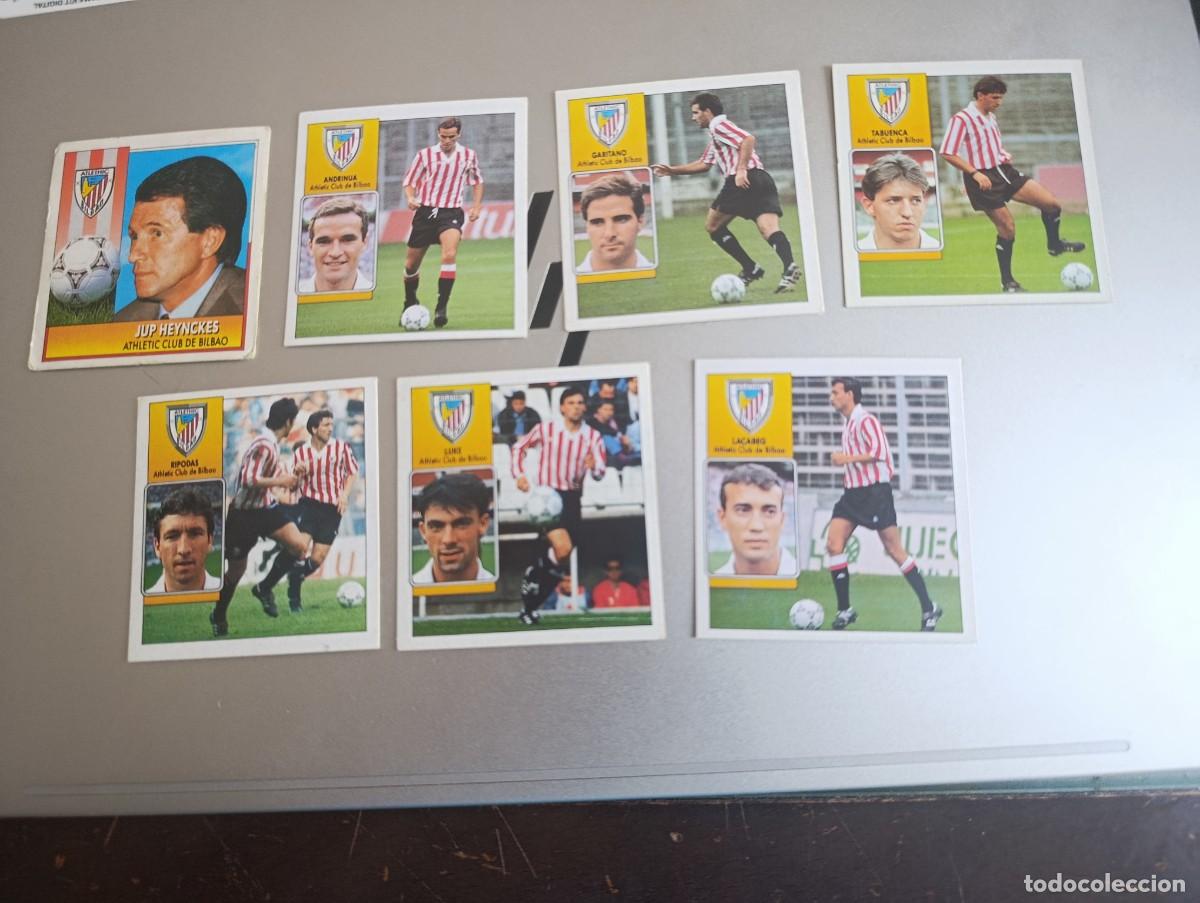 Cromos de f&uacute;tbol: 7 Cromos Ath.Bilbao sin pegra temporda 1992/93