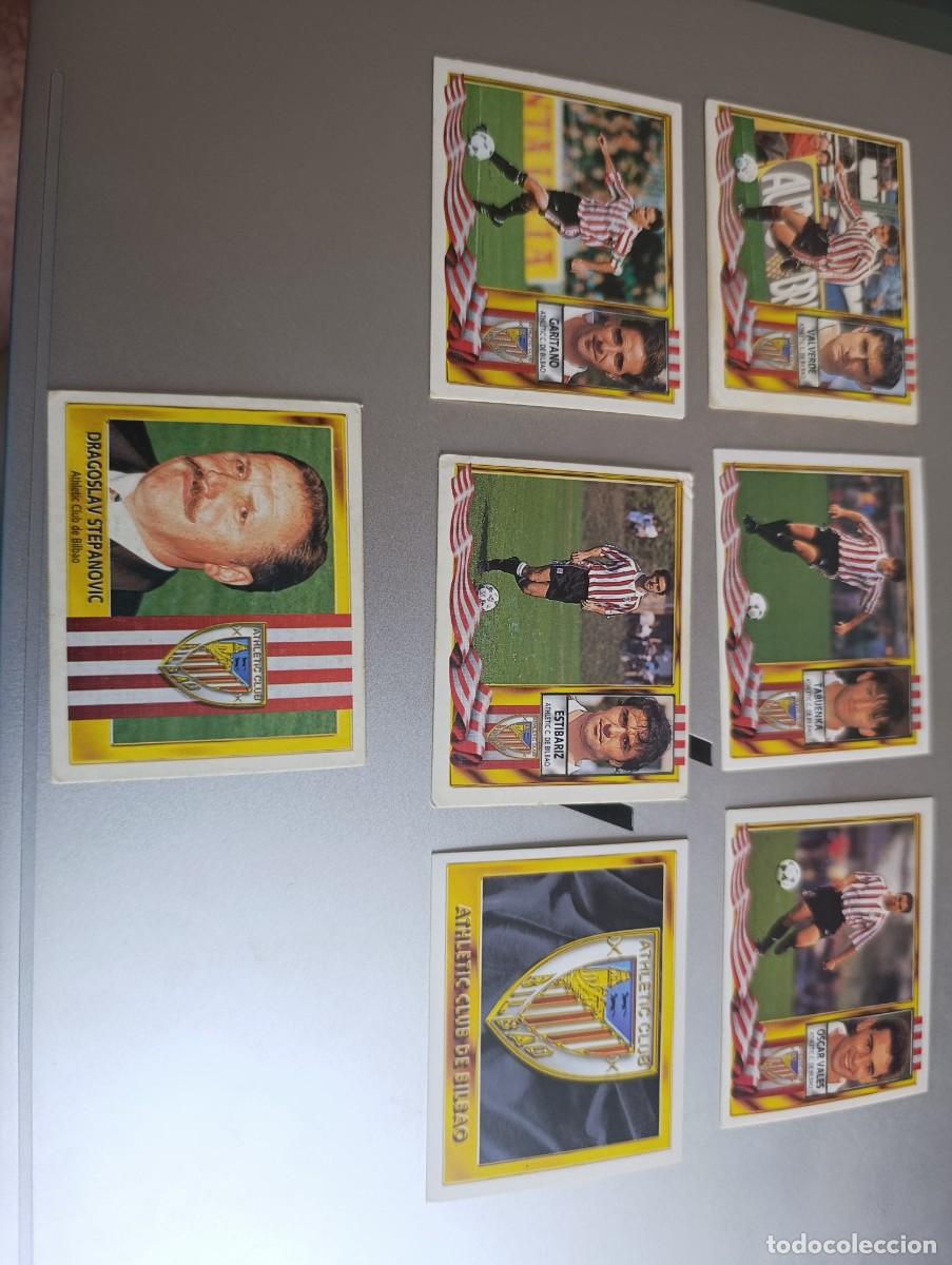 Cromos de f&uacute;tbol: 7 cromos Ath.Bilbao de la temp 1995/96 sin pegar