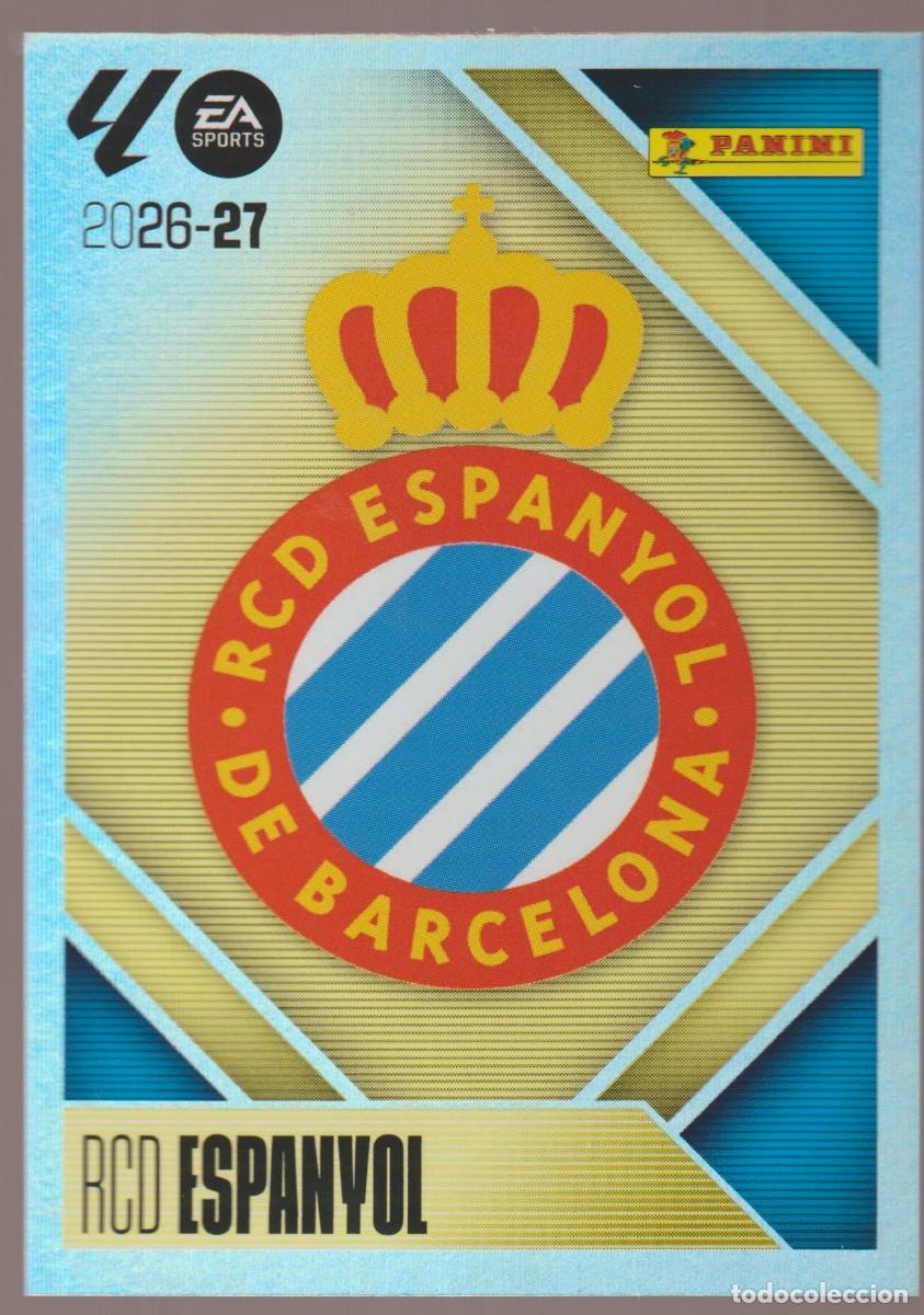 Cromos de f&uacute;tbol: N&ordm; 1 Escudo Espa&ntilde;ol Liga Este 26 27 Panini