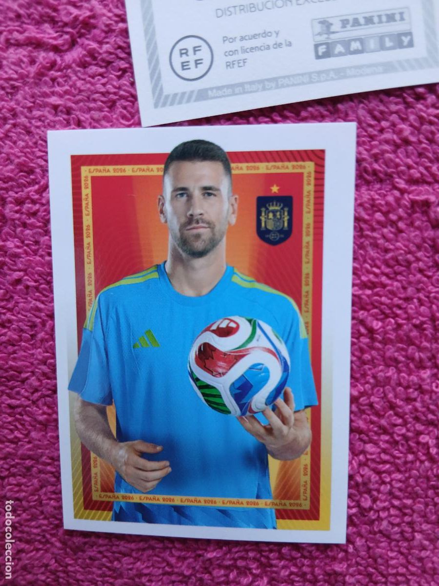 Football Stickers: espa&ntilde;a 2026 9 unai sim&oacute;n selecci&oacute;n espa&ntilde;ola panini carrefour family mundial de futbol