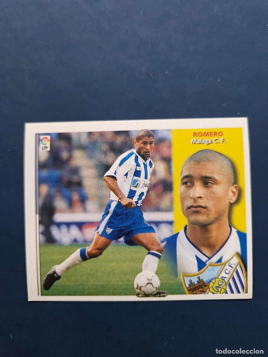 Cromos de f&uacute;tbol: ROMERO MALAGA LIGA ESTE 02 03 2002 2003 SIN PEGAR NUNCA PEGADO