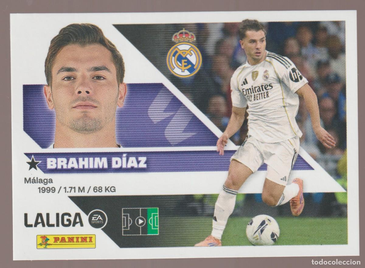 Cromos de f&uacute;tbol: N&ordm; 16B Brahim Diaz - Real Madrid Liga Este 26 27 Panini