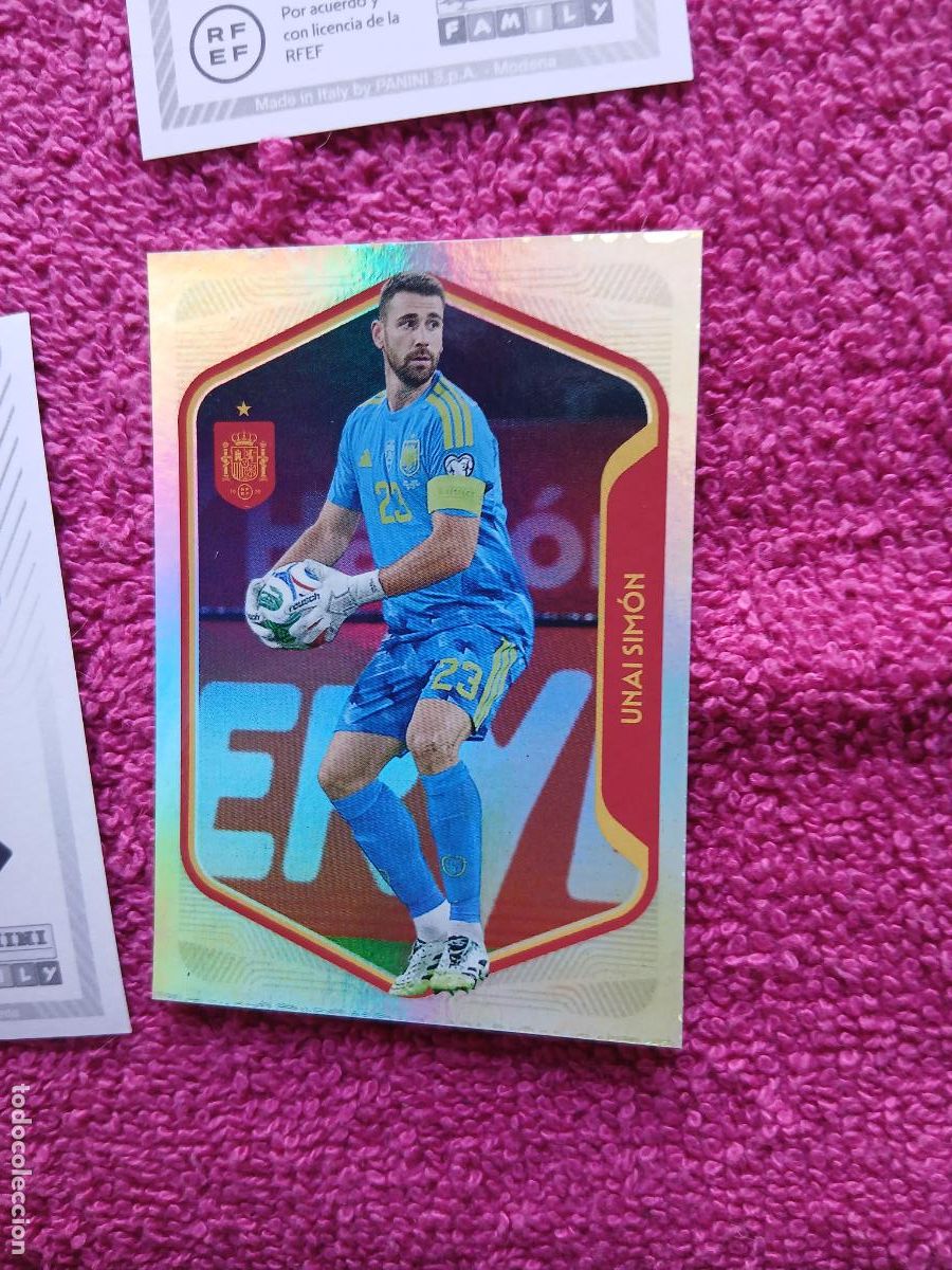 Cromos de f&uacute;tbol: espa&ntilde;a 2026 10 unai sim&oacute;n selecci&oacute;n espa&ntilde;ola panini carrefour family mundial de futbol